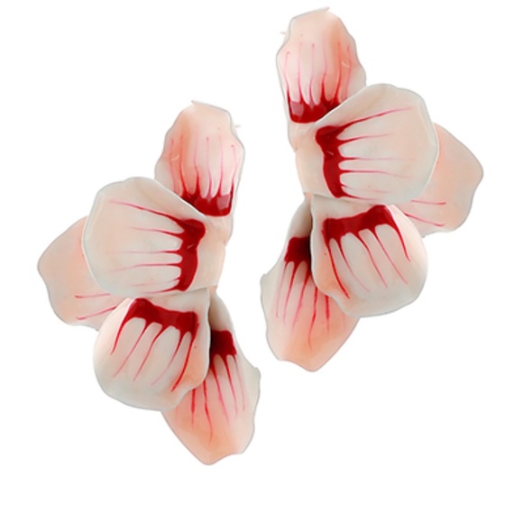 Half Flower Earrings - Picture 2 of 2